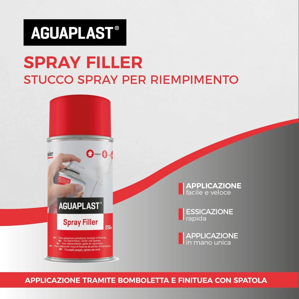 Aguaplast spray filler stucco spray per interni 250 ml