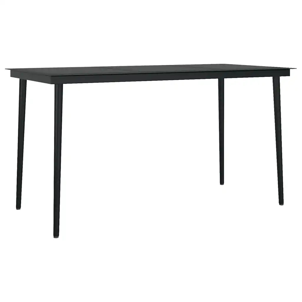 Set da Pranzo da Giardino 7 pz Nero 3099110