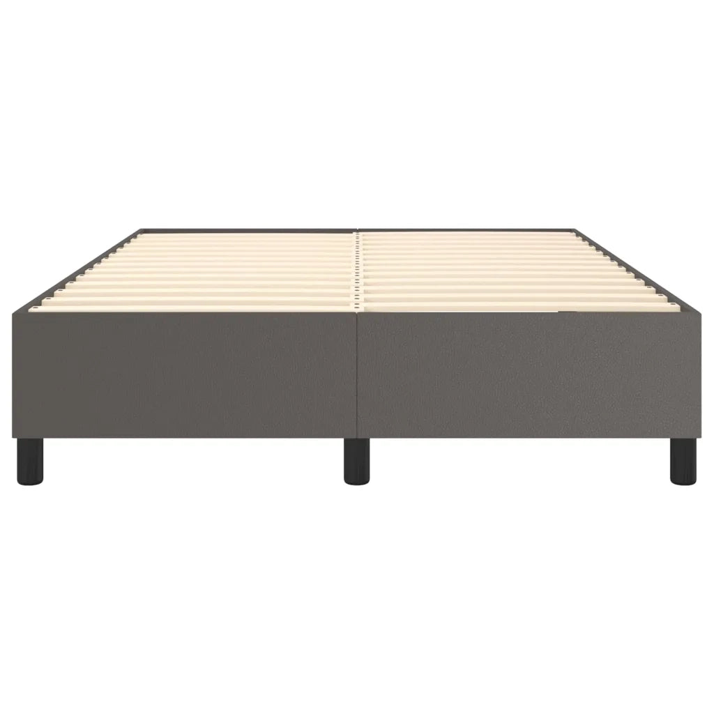 Struttura Letto a Rete a Molle Grigio 140x190 cm in Similpelle 3121045