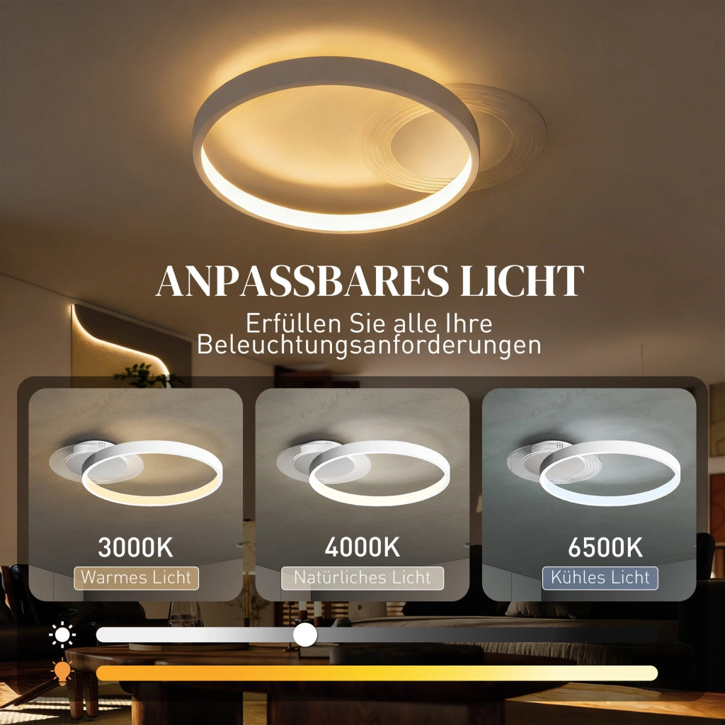 Lampada da Soffitto ¨C zephmum ¨C 50x40x7,4 cm Bianco
