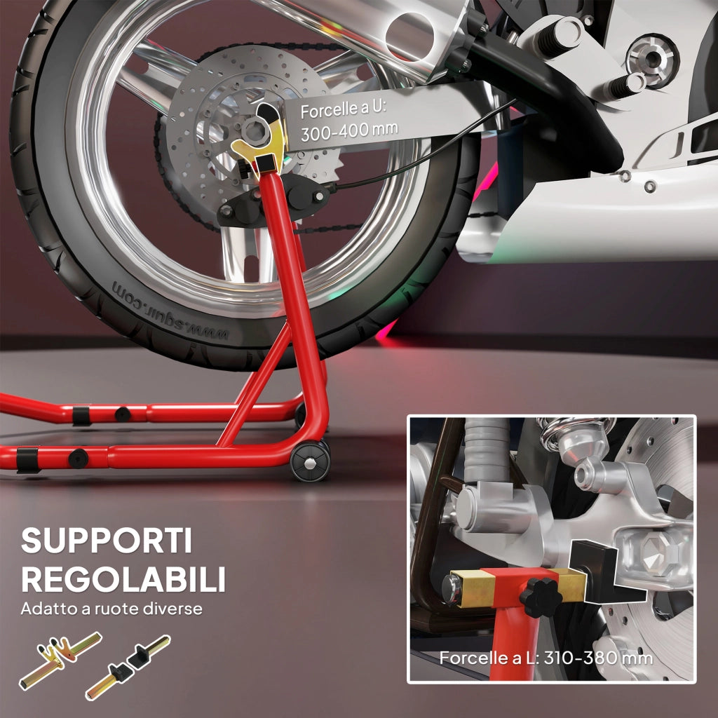 Cavalletto per Moto ¨C Minimal ¨C Rosso