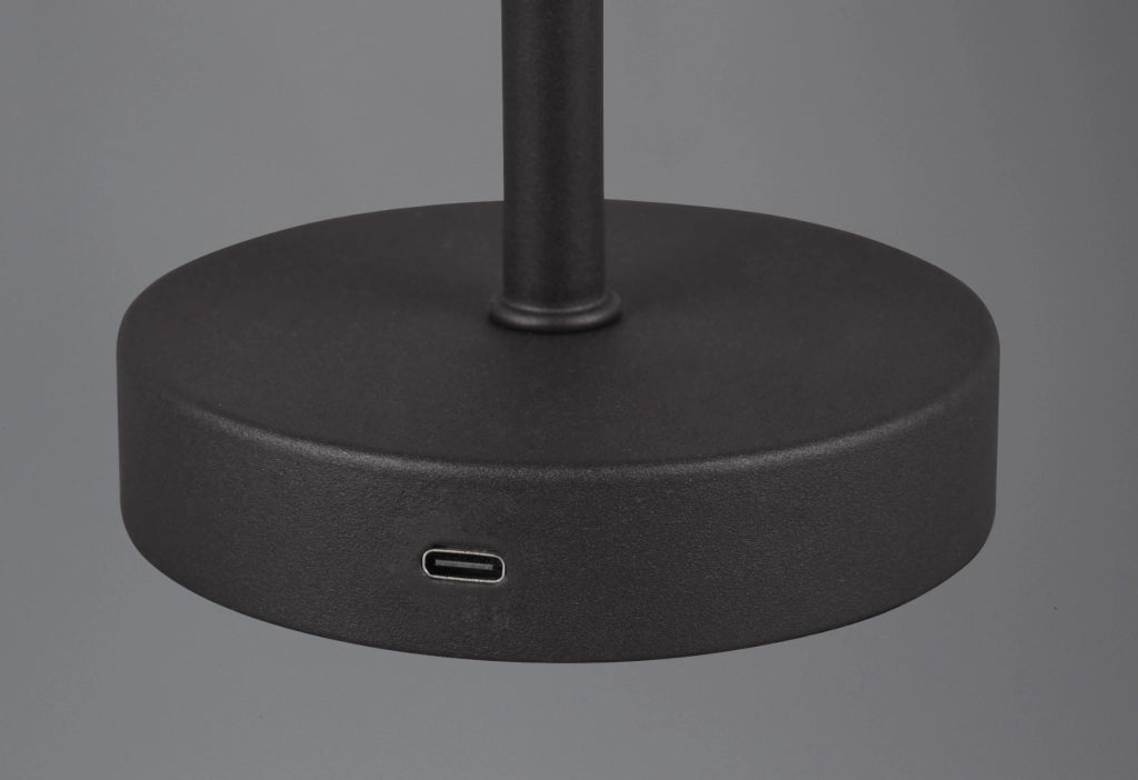Lampada da tavolo ricaricabile touch LED nera RL Jeff