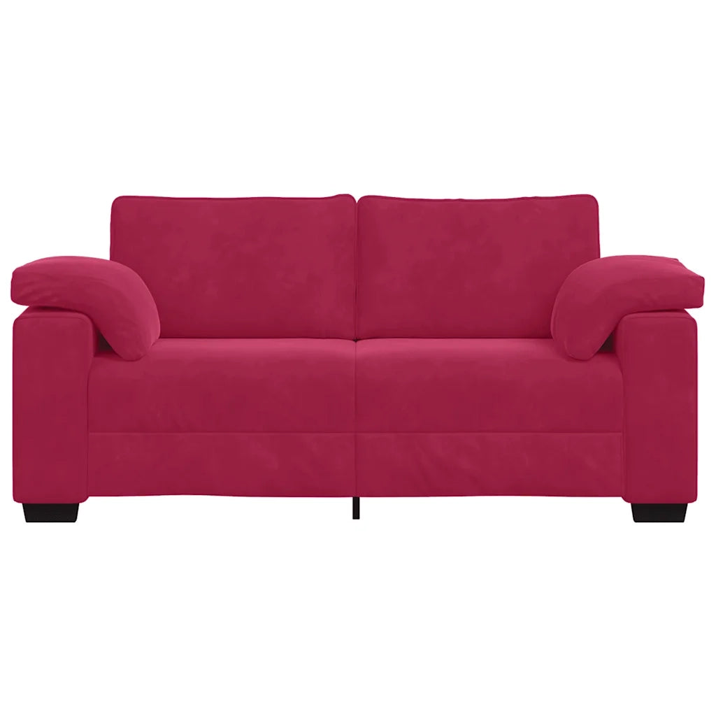 Divano Divanetto Rosso Vino 180x77x82 cm in Velluto 4105271