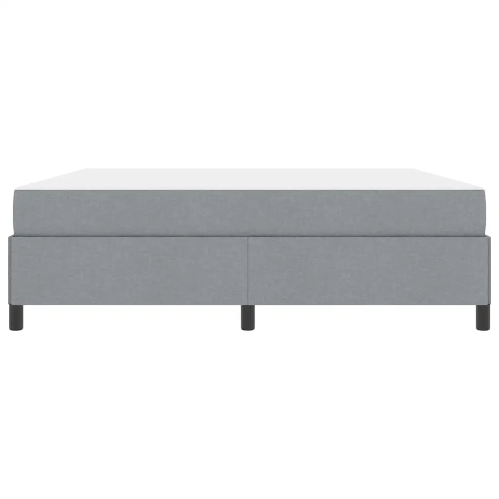 Letto a molle Grigio chiaro 180 x 200 cm Tessuto