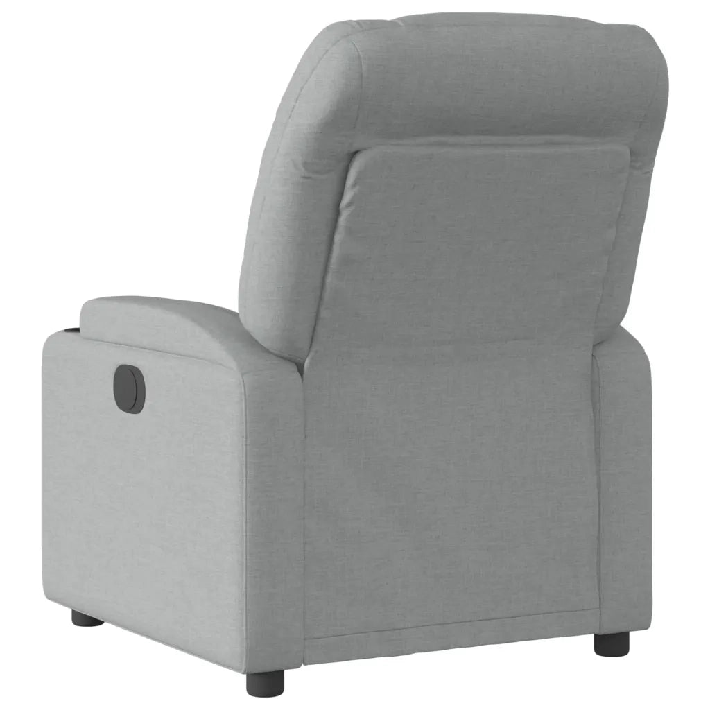 Poltrona reclinabile in tessuto grigio chiaro 3205608