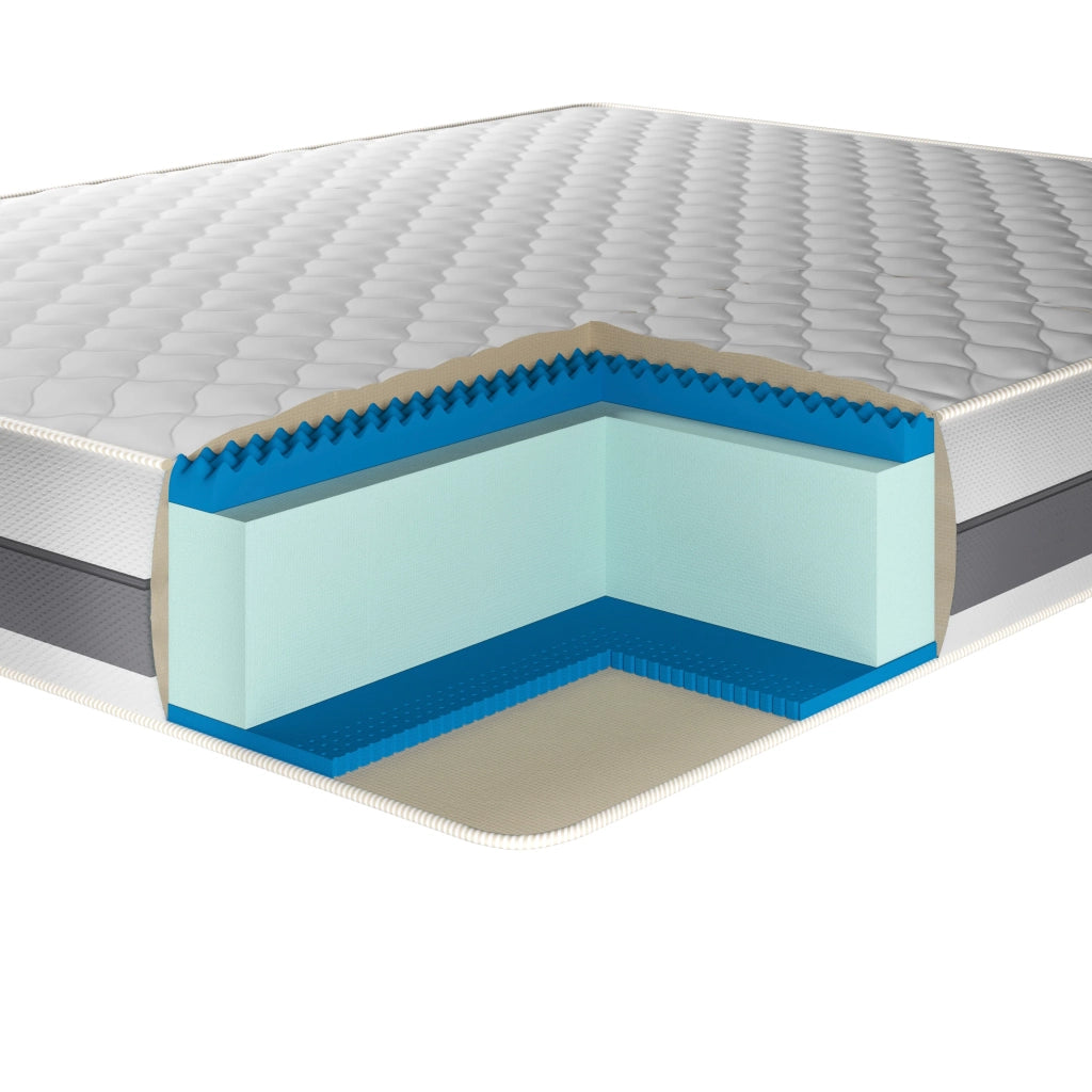Loto Velvet, Materasso in Memory Foam Multistrato  (80cm X 190cm X 26cm) | Duzzle