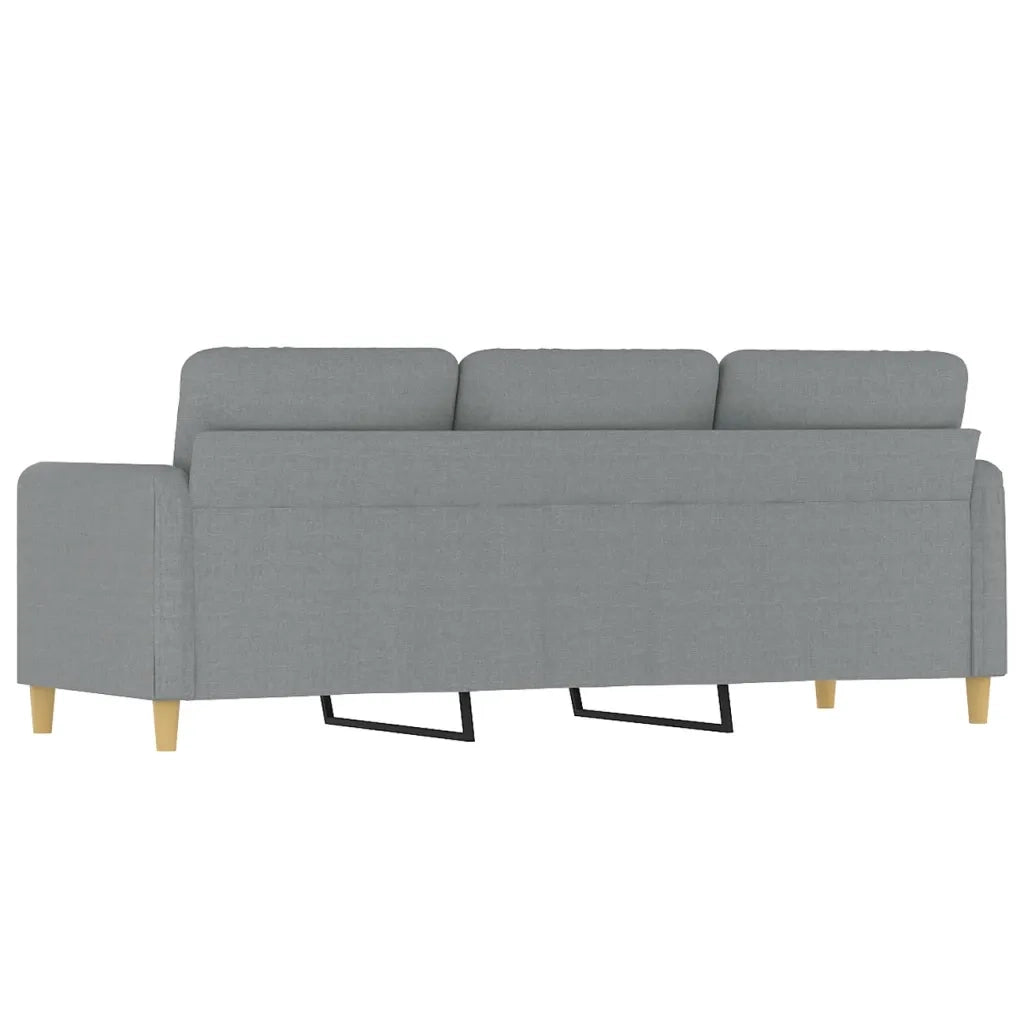 Divano a 3 Posti-Sofa 3 Posti Grigio Chiaro 180 cm in Tessuto 366247