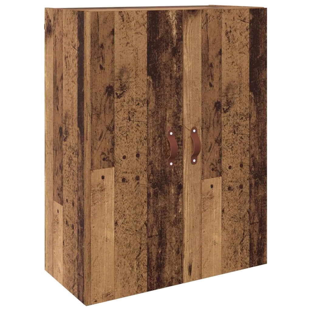 Mobiletto a muro 2 pcs Legno vecchio 69,5 x 34 x 90 cm 3394572