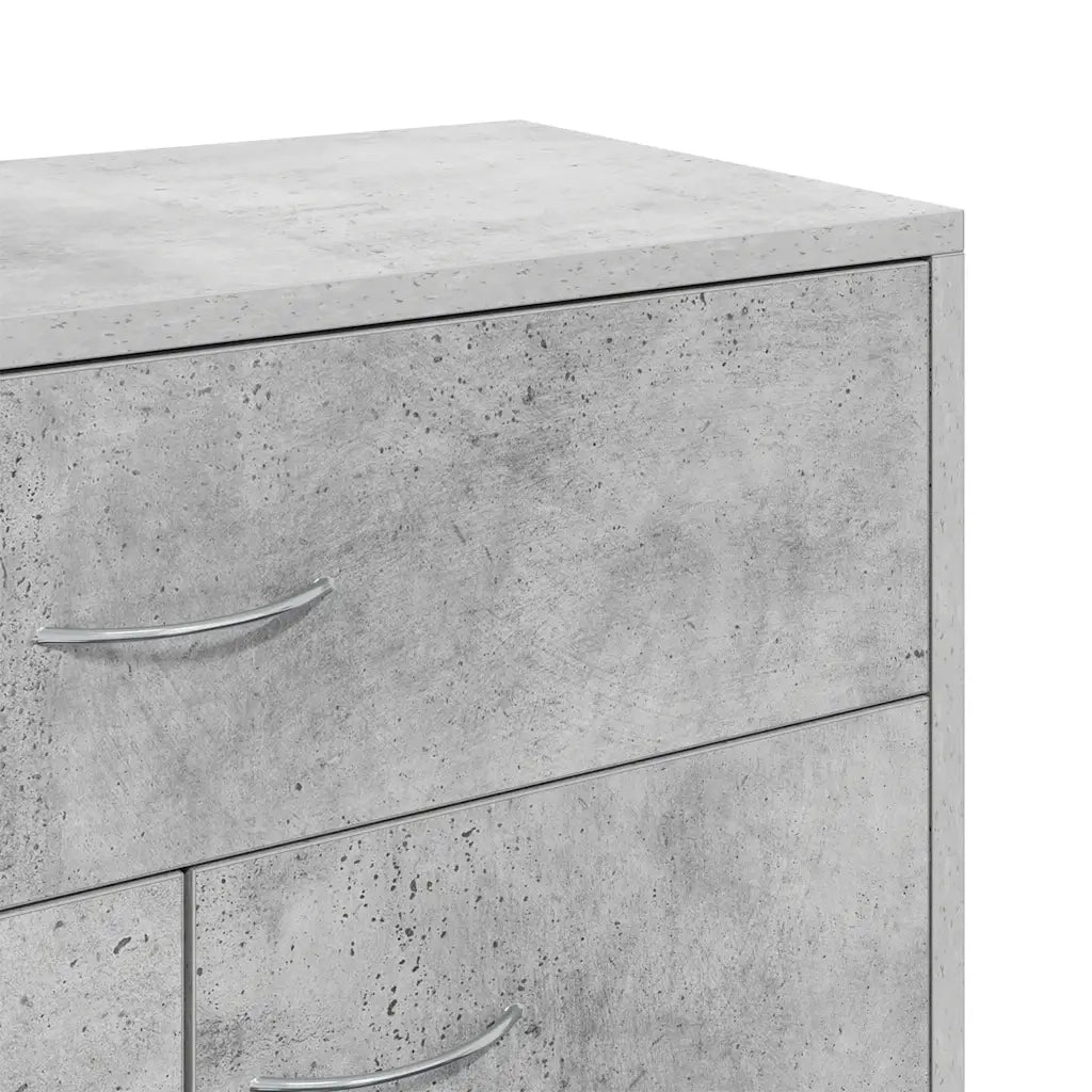 Credenza Grigio Cemento 60x30x75 cm in Legno Multistrato 800715
