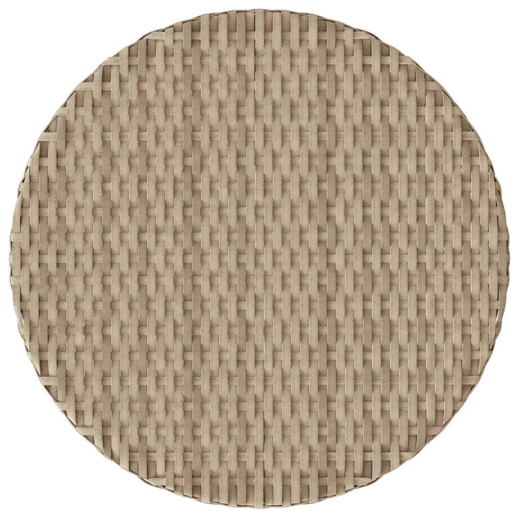 Set da Bistrò 3 pz con Cuscini Beige in Polyrattan 365204