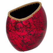 Vaso in ceramica rossa 35x18,5x37,5h