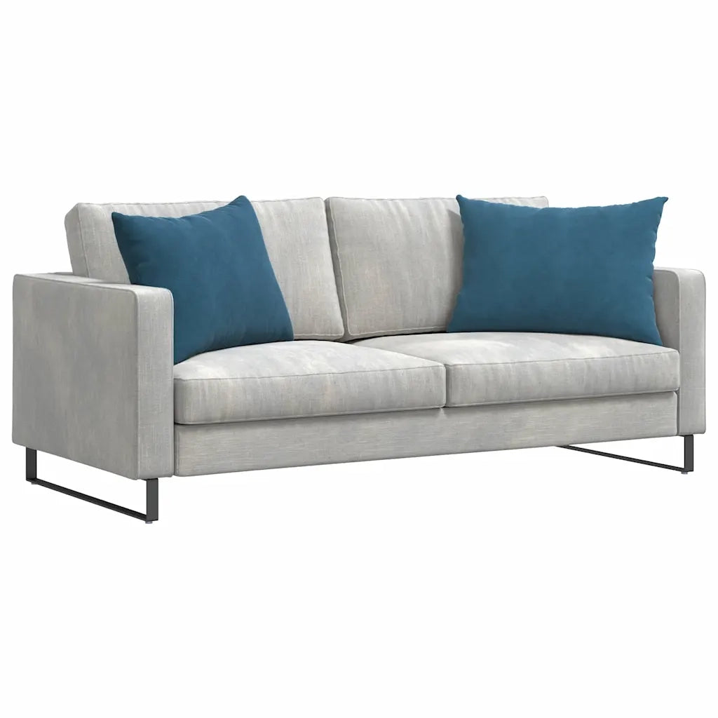 Cuscini da Divano 2 pz-Set di 2 Cuscini per Sofa Blu 70 x 50 cm Tessuto in Cords 505463
