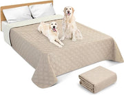 Asciugamano per cani impermeabile - soffice e lavabile - protezione per divano, letto e auto - kaki - 97 x 190 cm