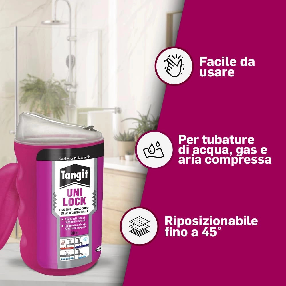 Tangit UNI Lock Sigillaraccordi 80 m Henkel 2 Pezzi