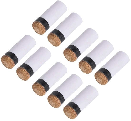 Set di punte per bilardo da 10 pezzi - Ricambi - Riparazione stick - Materiali di alta qualità - Duraturo - Adatto per 10/11/12/13 mm - Punte per bilardo
