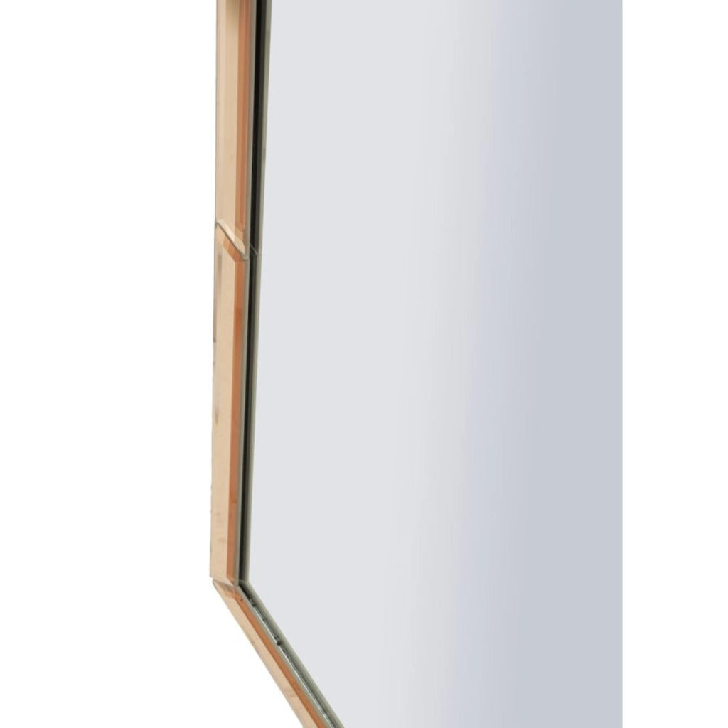 Specchio con Cornice Classico 5, Rosa, MDF, 150x55x2 cm