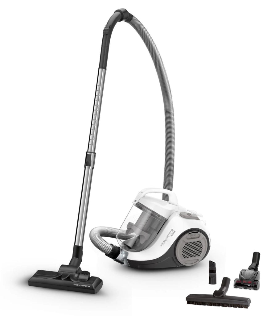 Rowenta RO2957EA Swift Power Cyclonic Aspirapolvere a Traino Senza Sacco Ciclonica 1.2 L 750 W 77 dB colore Bianco Grigio