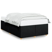 Letto matrimoniale | Letto per adulti | Giroletto senza Materasso Nero 120x200 cm Tessuto
