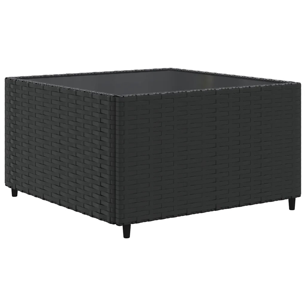 Set Mobili da Giardino con Cuscini 8 pz Nero in Polyrattan 3308236