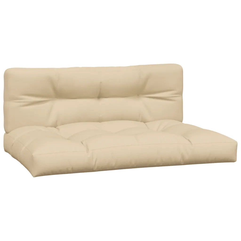Cuscini per Pallet 2 pz Beige in Tessuto 360736