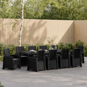 Set da Pranzo per Giardino 11 pz Antracite PP 3430168