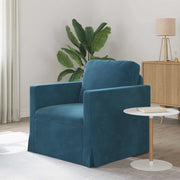 Divano Blu 78 x 78 x 80 cm Velluto 42024412