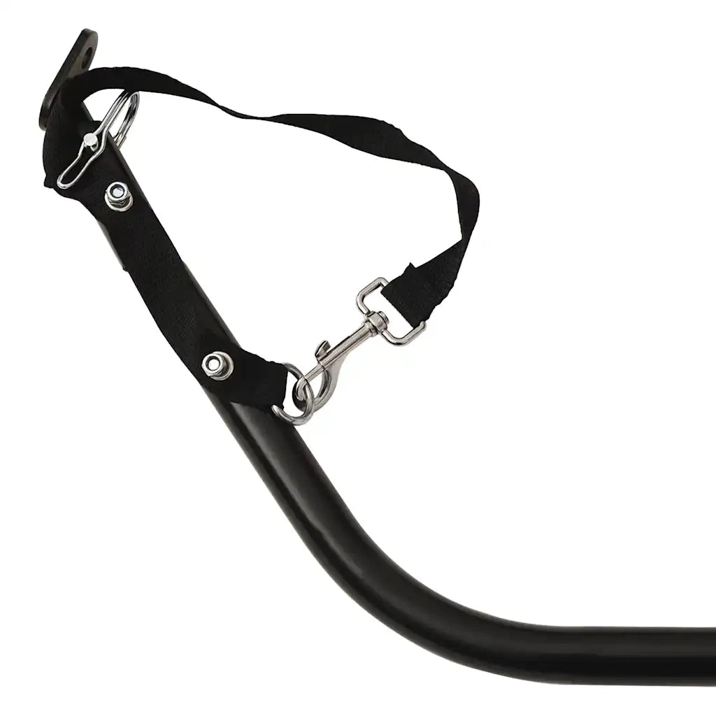 Rimorchio da Bici Nero e Grigio 30 kg in Ferro 94098