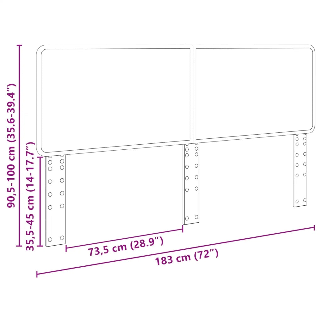 Testiera | Testata Rovere Nero Legno multistrato