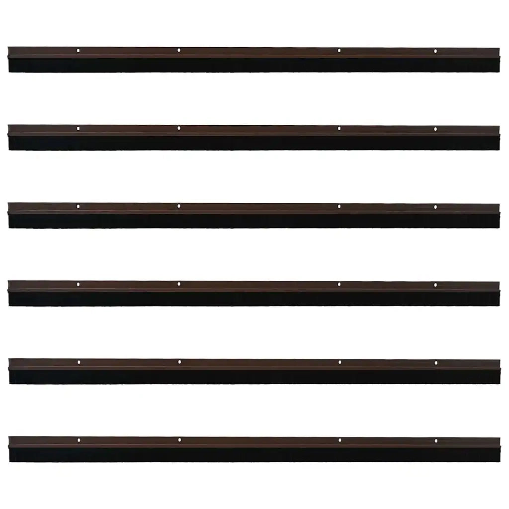 Spazzole per porte a vite 6 pz Marrone 100 cm CFW4118831