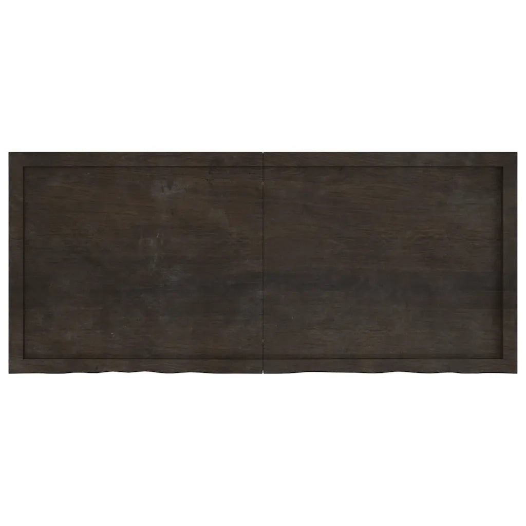 Piano Bagno Marrone Scuro 140x60x(2-4)cm Legno Trattato 3156247