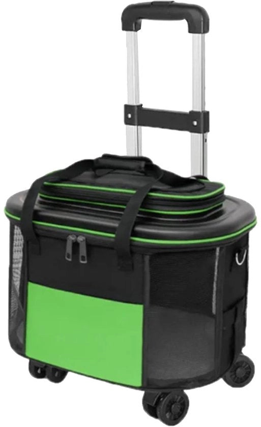 Carrello per Animali con Materiale Resistente - Carrello Trasportabile - Respira Facilmente - Ruote - Alta Capacità di Carico - Progettazione Comoda - Borsa per Animali