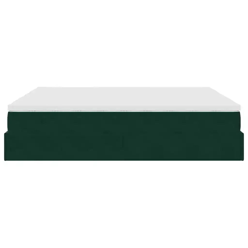 Struttura Letto Pouf con Materassi 200x200 cm Velluto 3311270