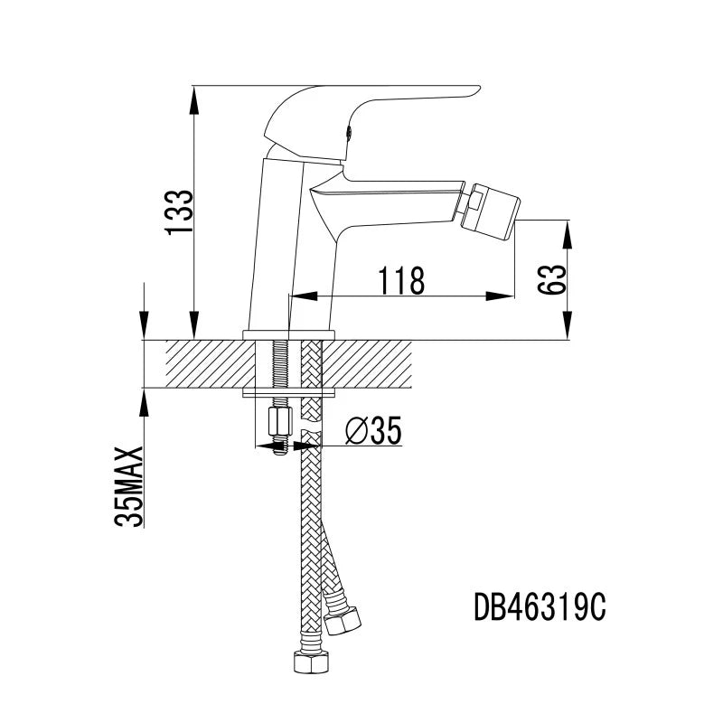 Miscelatore bidet sunny cromato