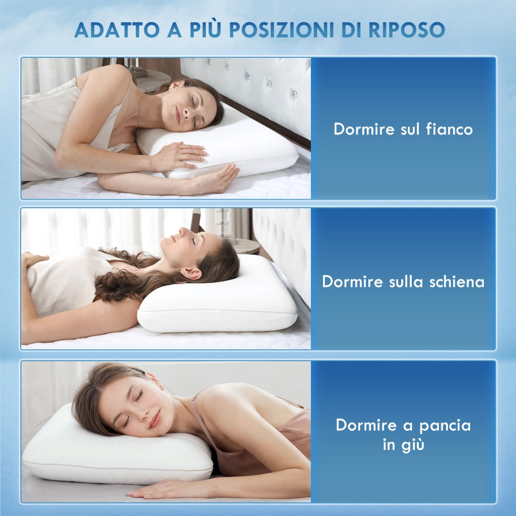Cuscino Memory Foam ¨C Xylo ¨C 60x40x10 cm Bianco Crema