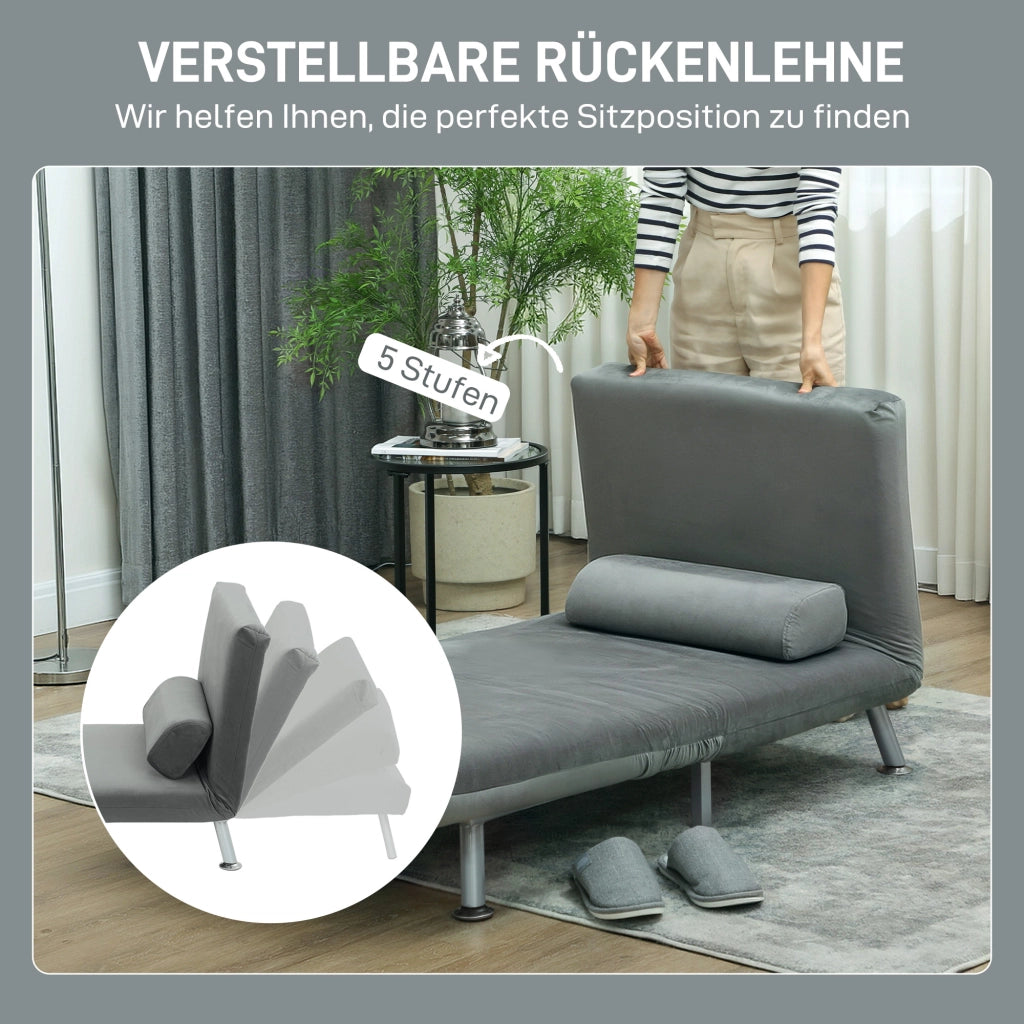 Poltrona Letto Klappbar ¨C Minimal ¨C Grigio 75x70x75 cm