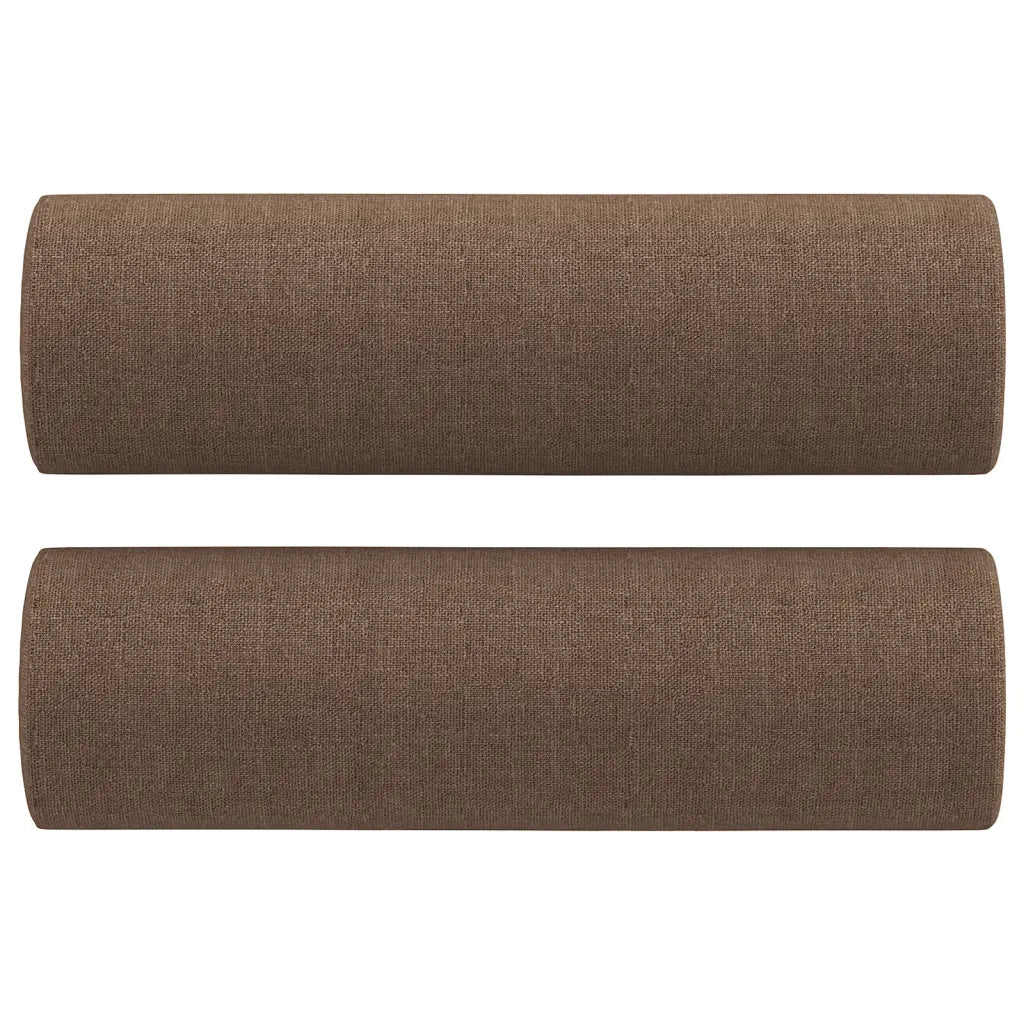 Set di Divani 4 pz con Cuscini Marrone in Tessuto 3201269