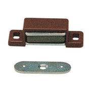 CHIUSURA MAGNETICA RETTANG 46X15 MM MARRONE