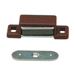 CHIUSURA MAGNETICA RETTANG 46X15 MM MARRONE