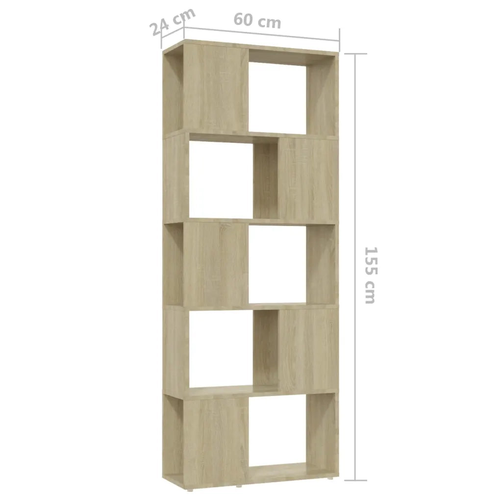 Libreria/Divisorio Rovere Sonoma 60x24x155 cm 809092