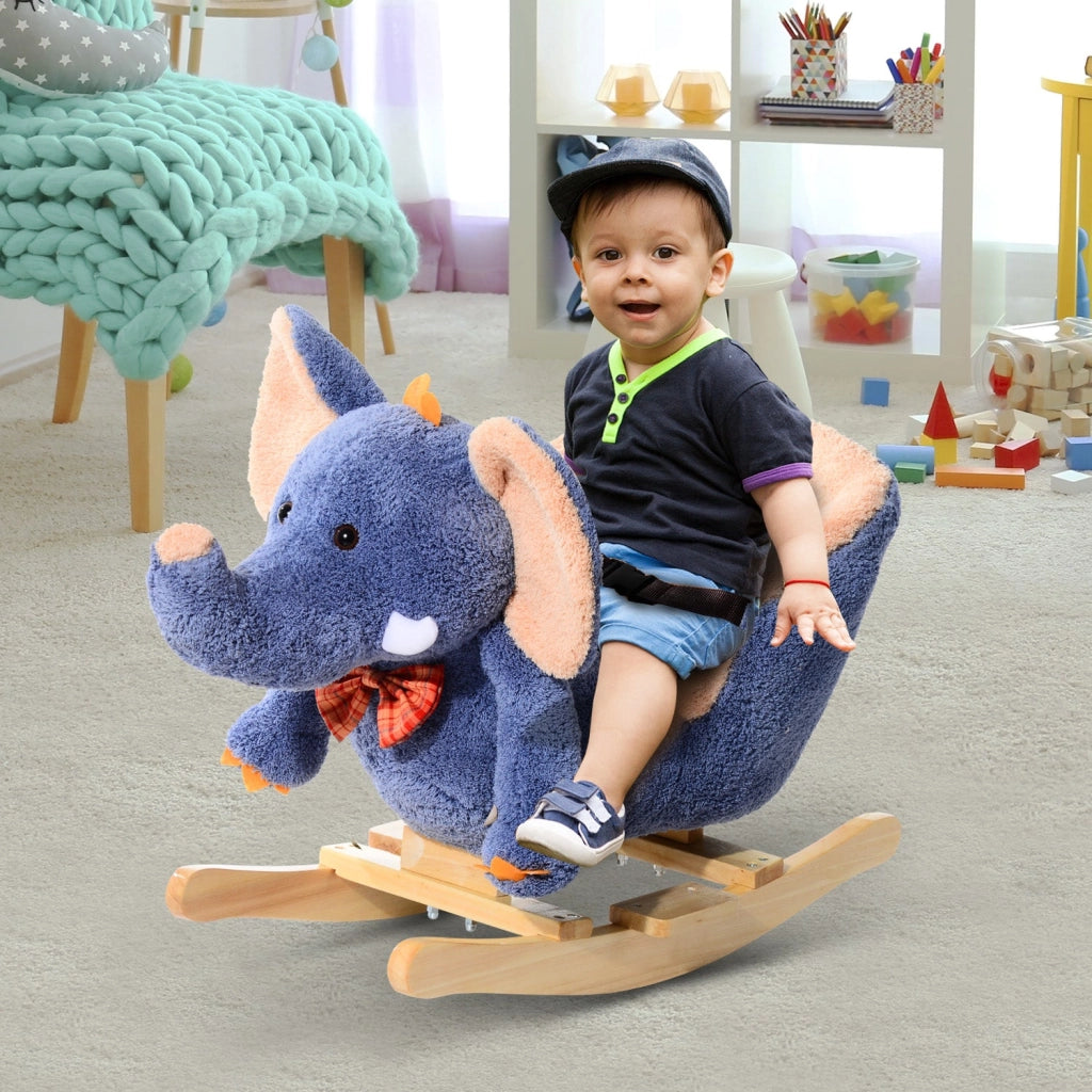 Elefante a Dondolo per Bambini Blu