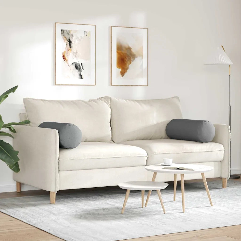 Cuscini a rullo 2 pz | Cuscini per sedie Grigio scuro ? 25 x 70 cm Tessuto