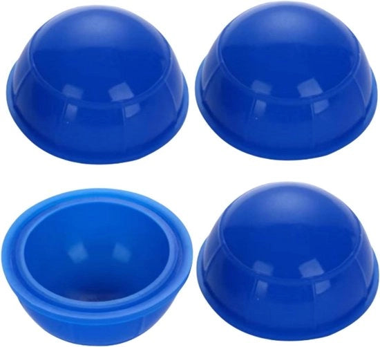 4 coppe di silicone per trattamento di cupping da utilizzare in casa - blu