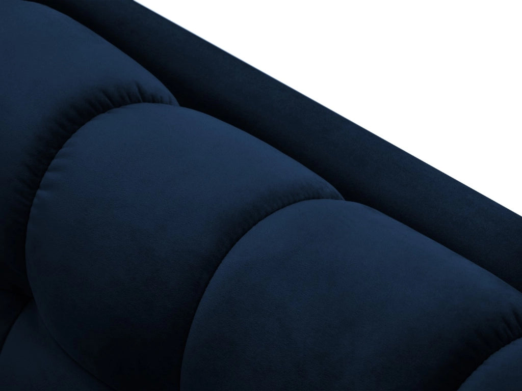 Cosmopolitan Design - Divano "Bali" 4 posti in velluto blu reale 