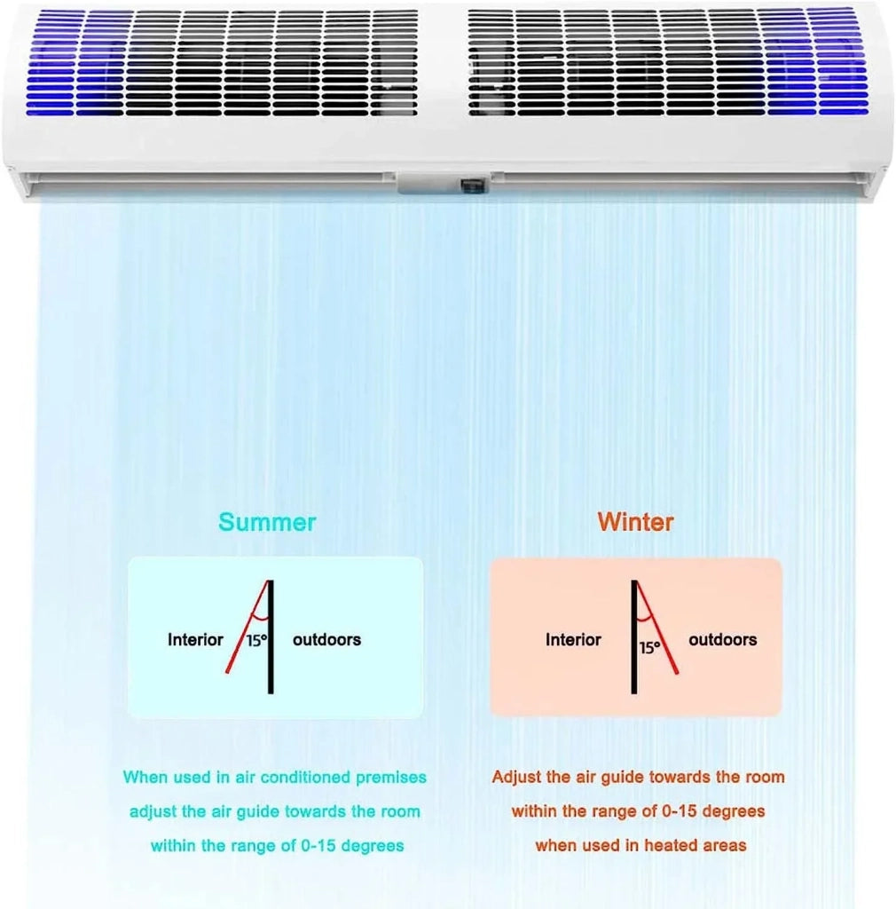 Barriera d'aria 120 cm con telecomando ZENITH  80W