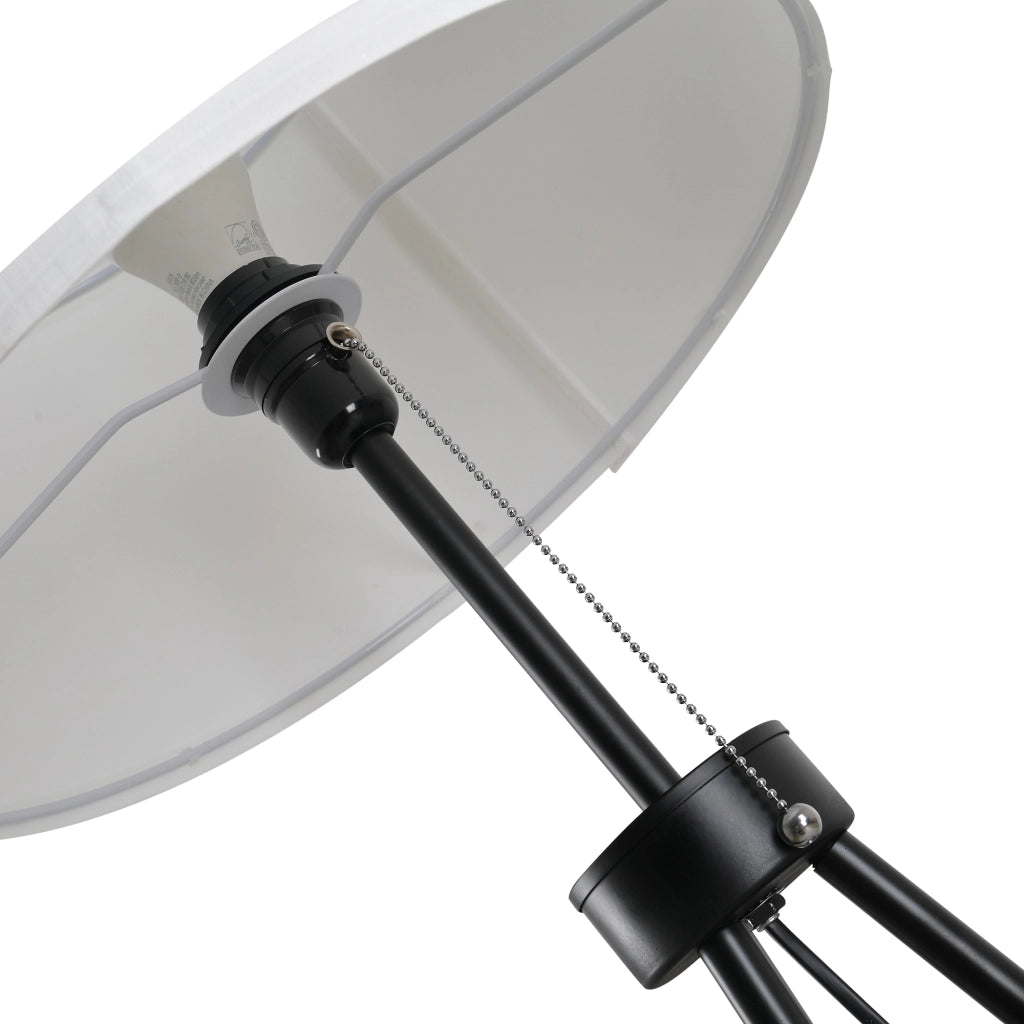 Lampada da terra con paralume in poliestere e cotone ¨C zephmum ¨C Bianco, E27