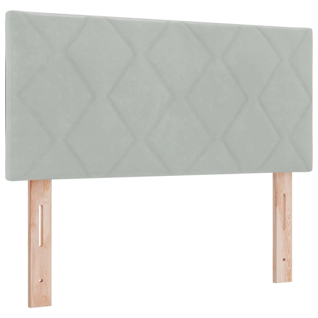 Letto box spring con materasso Grigio Chiaro 100 x 200 cm 3451625