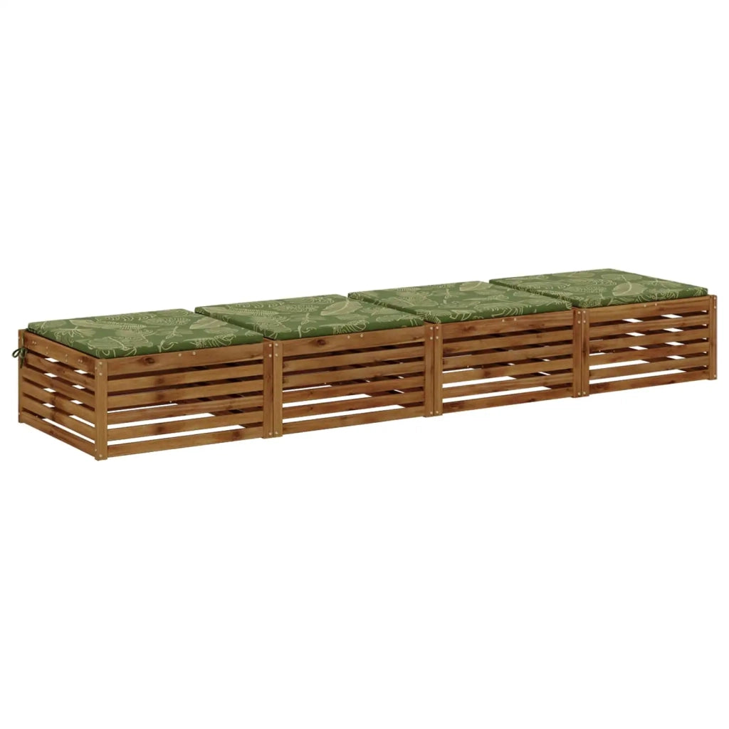 Cuscini per Sedia in 4 Pezzi SOEST 4 pz 100% Poliestere 944630
