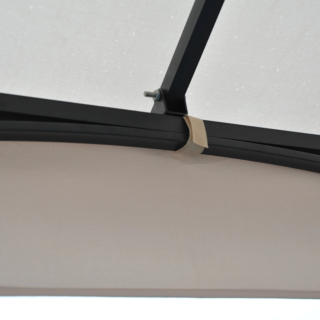 Gazebo da giardino ¨C Minimal ¨C beige e nero 295x295x275 cm