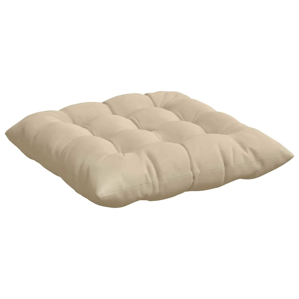 Cuscini per Seduta 4 pcs Crema 40 x 40 x 6 cm Microfibra 42015179