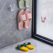 Slipperiera per bagno, doccia, slipper, appoggio autoadesivo, spaziale, appoggio autoadesivo - 5 pezzi (bianco)